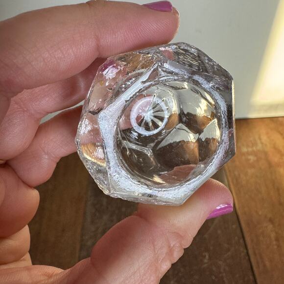 Antique Vintage Lot 8 Pressed Blown Glass Decorative Ornate‎ Salt Cellar Bundle - Picture 15 of 16